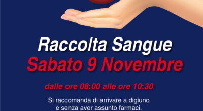 AVIS – Raccolta Sangue 09 nov 2019