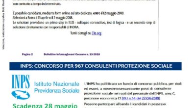 Bollettino Informagiovani Ceccano 13-2018