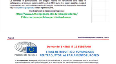 Bollettino Informagiovani Ceccano 1-2019