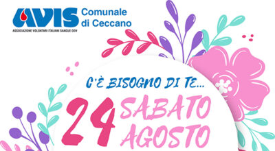 AVIS Comunale di Ceccano – raccolta sangue 24 agosto 2024