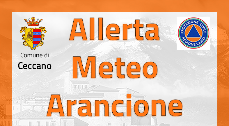 ALLERTA Meteo – Codice ARANCIONE dal pom/sera dell’8 sett 2024