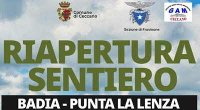 Riapertura sentiero “Badia – Punta La Lenza” – 22 sett. 2024