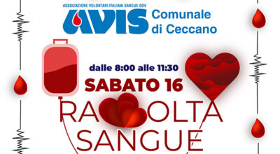 AVIS Comunale di Ceccano – raccolta sangue 16 novembre 2024